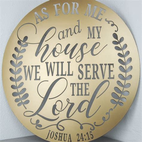 as for me and my house metal wall art|as for me and my house.